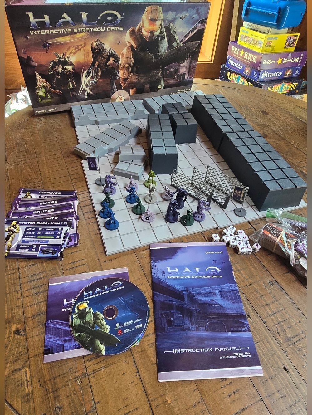 Halo: The Interactive Strategy Game  With Dvd Board Game 2008 Base Unit